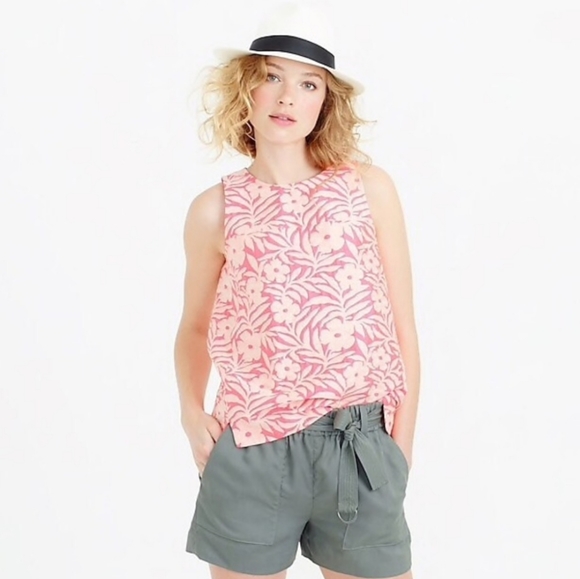 J.Crew Seamed Shell in Pluneria Jacquard Sz 2 - Picture 14 of 15